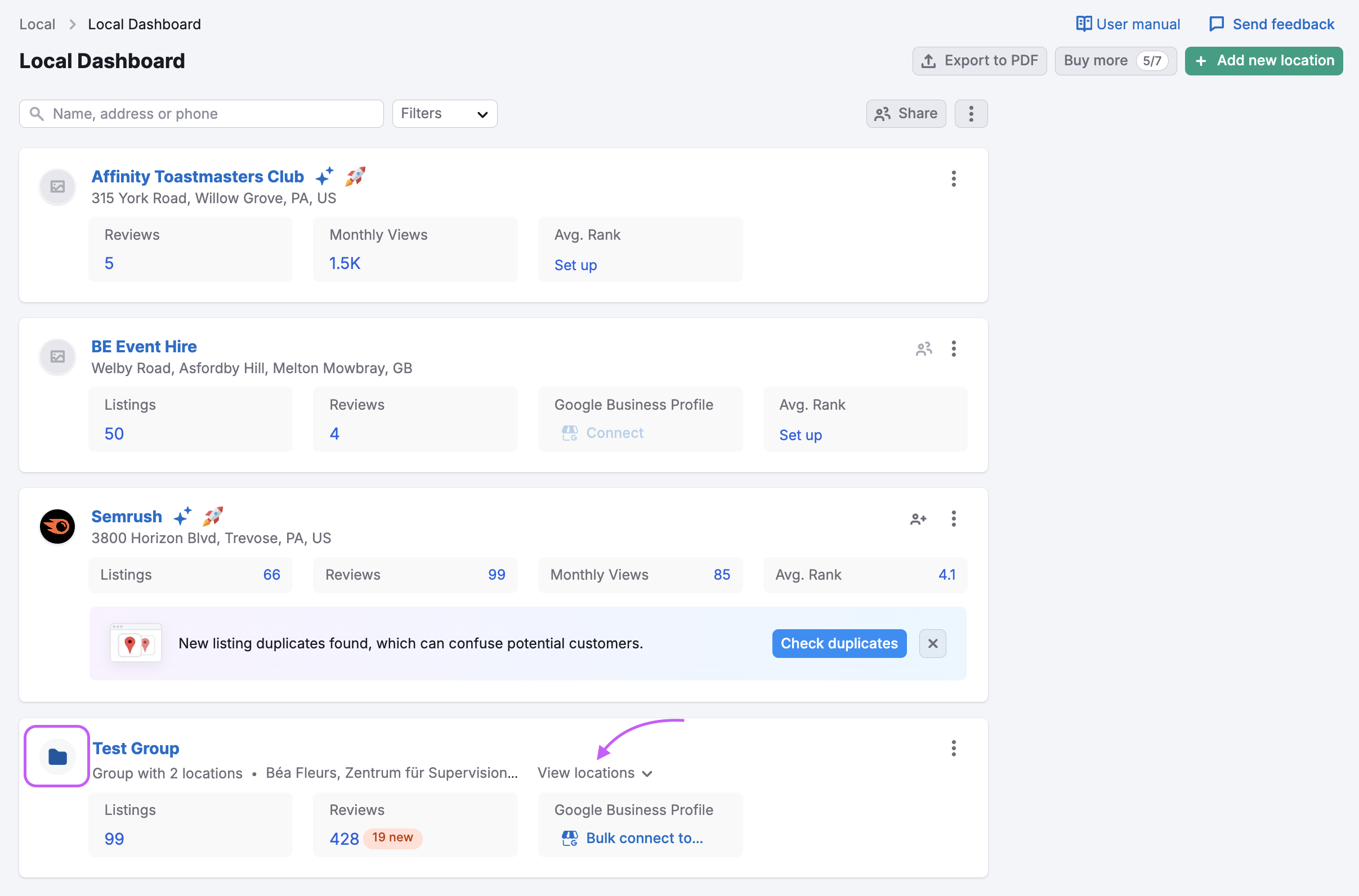 Local Dashboard image 1